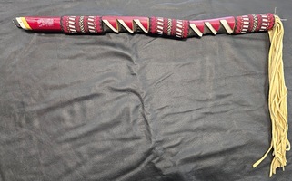 Handcrafted beaded stick