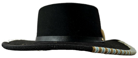  Beaded Felt Hat