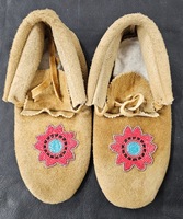 Handcrafted beaded moccasins 