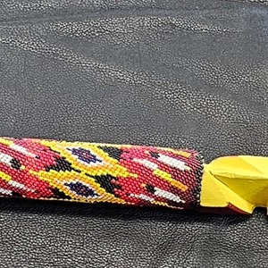 Handcrafted  beaded dance stick